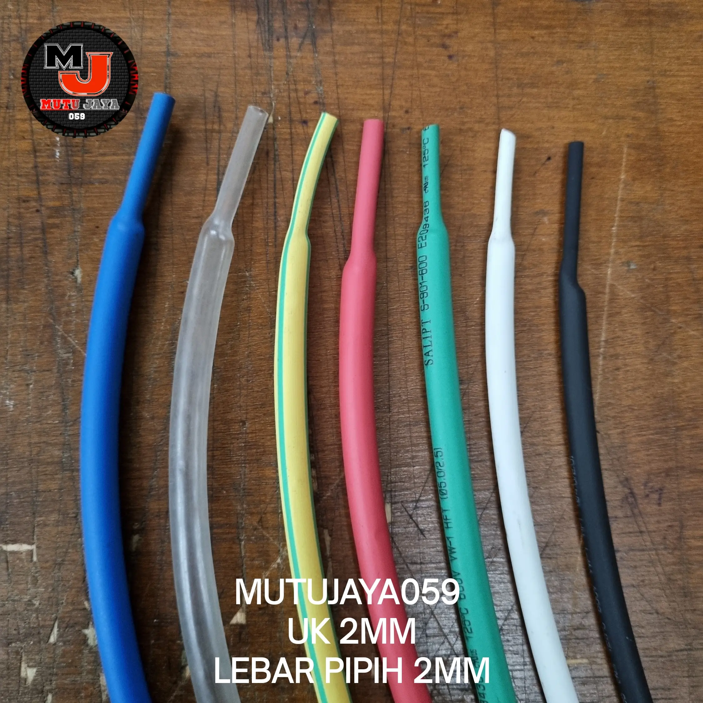 Heatshrink Tube Warna 2mm x 1mtr Selongsong Kabel Bakar Isolasi Bakar Hetsring