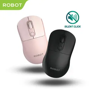 ROBOT M207 Mouse Wireless  Computer PC Laptop 2.4GHz Optical 1600DPI Tanpa Kabel Original - Garansi 1 Tahun [BISA COD]
