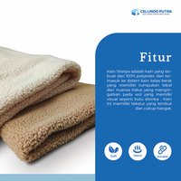 Gambar Cellindo Kain Sherpa Bulu Domba 2 Sisi, Tebal 10mm, (ECERAN) Bahan Selimut, Jaket - Coklat Susu, 1kg/2y(180x150) dari Cellindo Putra Foam Kab. Bandung 4 Tokopedia