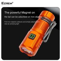 Gambar Ezren F30 Flashlight Mini Flashlight Mini Ultra Bright Torches Rechargeable Mangetic dari Ezren Official Store Kab. Tangerang 2 Tokopedia