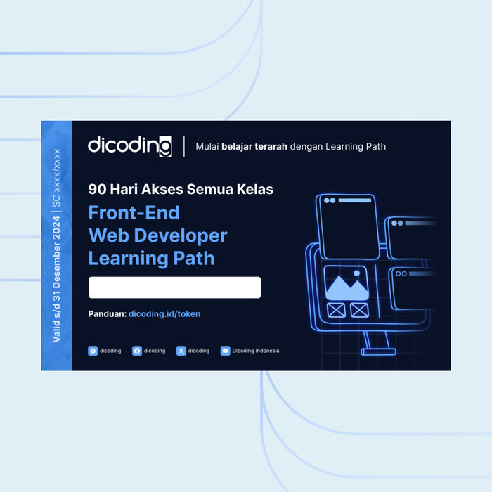 Jual Langganan Learning Path Front-End Web Developer - Kota Bandung ...