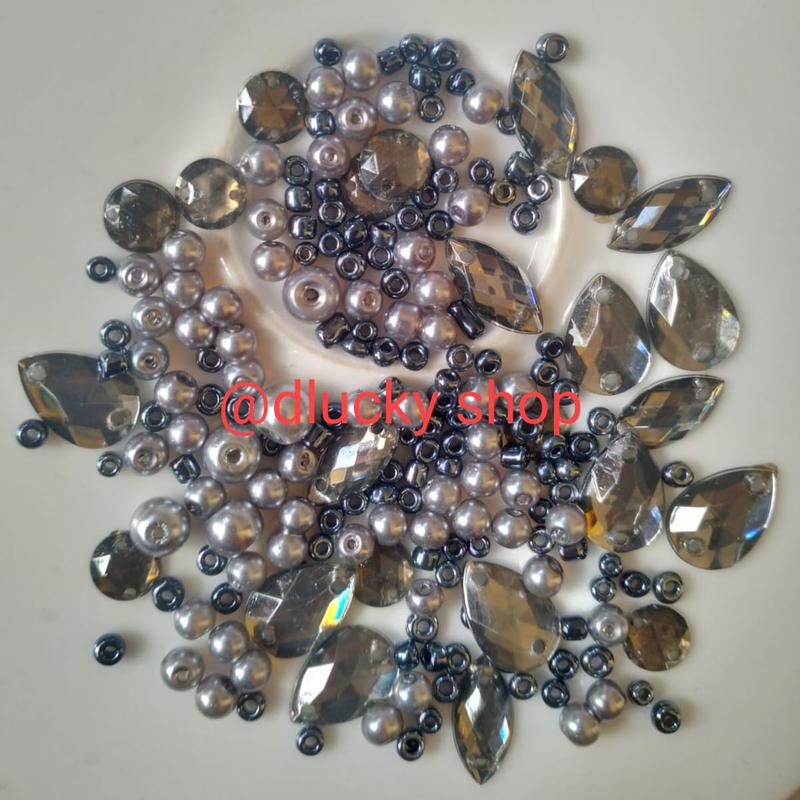 Mutiara pasir mix kombinasi payet per 10 gram Craft manik 7