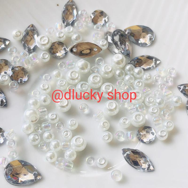 Mutiara pasir mix kombinasi payet per 10 gram Craft manik 3