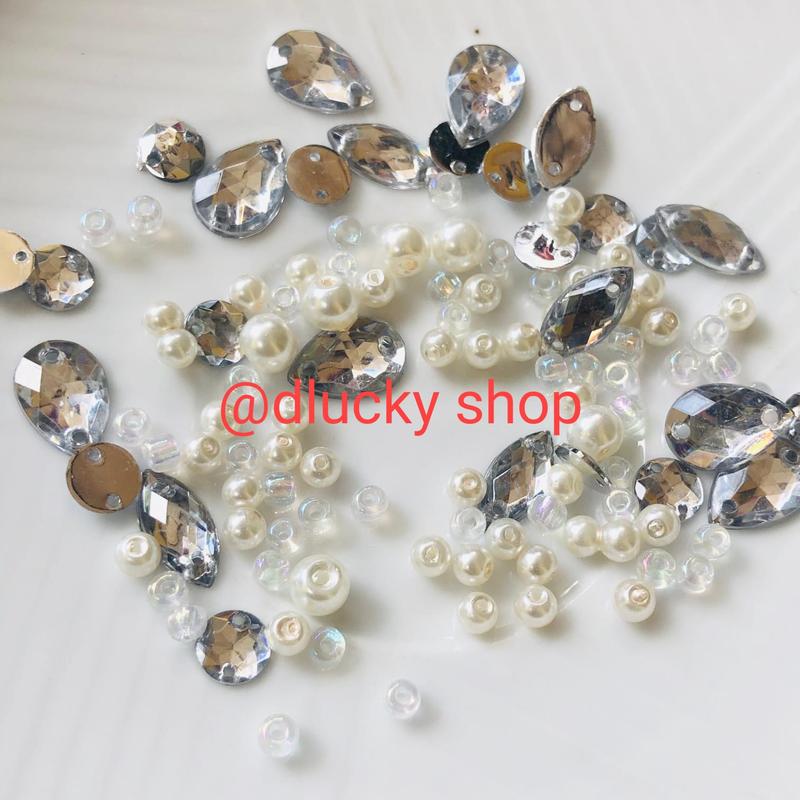 Mutiara pasir mix kombinasi payet per 10 gram Craft manik 5