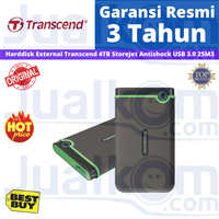 Gambar Harddisk External Transcend 4TB 4 TB StoreJet Antishock USB 3.0 25H3 dari Karya Citra Computers Jualkom Kota Administrasi Jakarta Pusat 1 Tokopedia