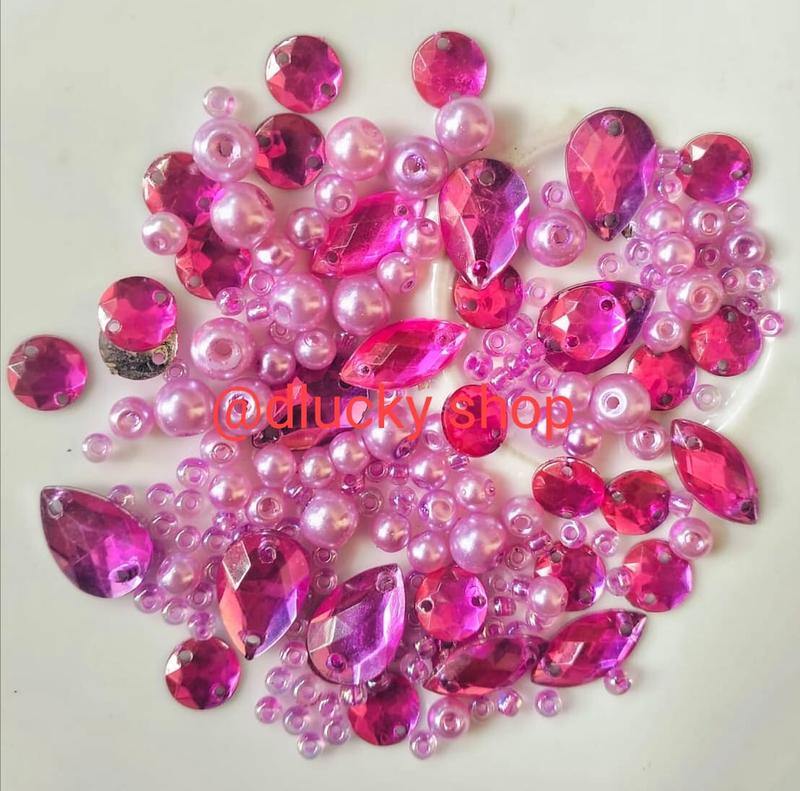 Mutiara pasir mix kombinasi payet per 10 gram Craft manik 8