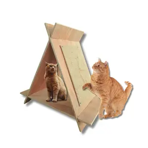 Cat Ground Portable - Kandang Kucing Rakit - Papan Cakaran Kuku Kucing