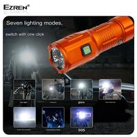 Gambar Ezren F30 Flashlight Mini Flashlight Mini Ultra Bright Torches Rechargeable Mangetic dari Ezren Official Store Kab. Tangerang 5 Tokopedia