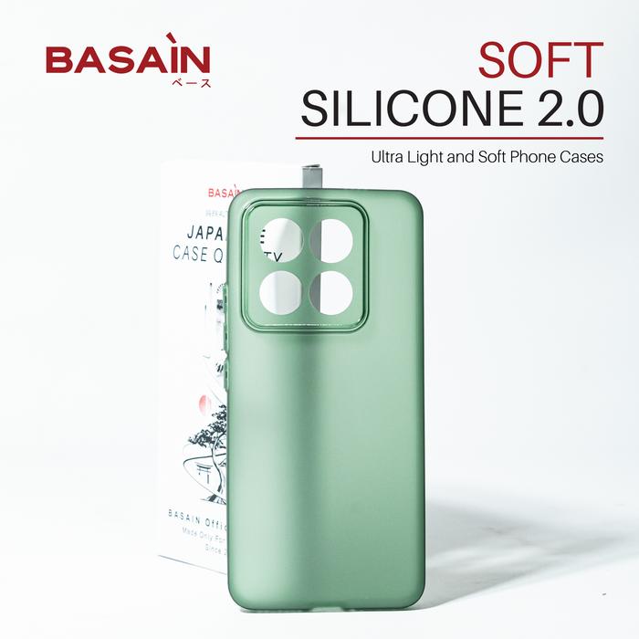 Gambar BASAIN Casing Untuk Xiaomi 14/Pro Soft Silicone 2.0 Case - Green - Xiaomi 14 dari BASAIN Store Kota Bandung Tokopedia