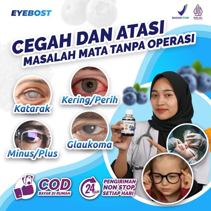 Gambar Eyebost - Suplemen Dan Vitamin Mata Minus Silinder Katarak Glukoma Mata Merah Bengkak dari Vitummy Kota Administrasi Jakarta Timur Tokopedia