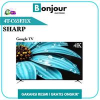Gambar TV Sharp 65 Inch 4T-C65FJ1X 4K UHD Google TV 65Inci Sharp Frameless Design 4TC65FJ1X dari Bonjour Electronic Official Kota Depok 1 Tokopedia