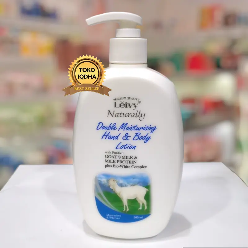 LEIVY Naturally hand body lotion 500ml susu kambing memutihkan kulit.. 0