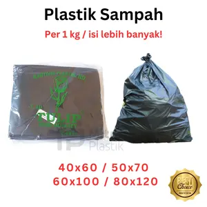 Kantong Plastik Sampah 60 x 100 / 80 x 120 / Kresek HD Sampah
