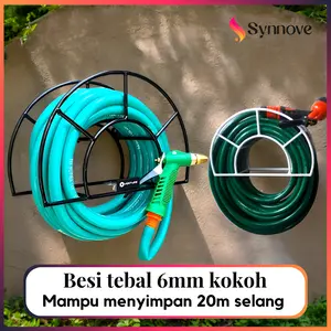 Gantungan Selang Air Besi KOKOH Gulungan Selang Air Taman Penggulung Selang Anti Karat