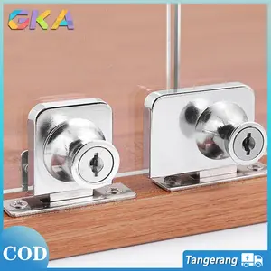 Kunci Lemari Pintu Kaca/Glass Cabinet Showcase Lock
