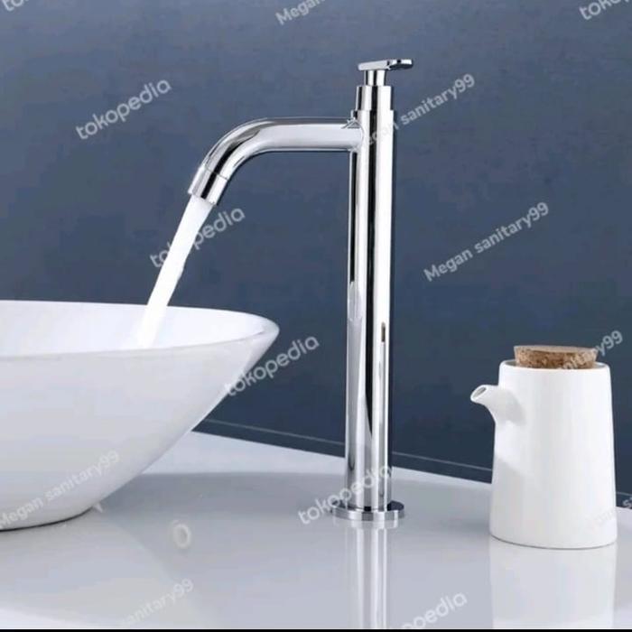 Gambar kran air keran wastafel cuci tangan minimalis tinggi (30 cm ) dari wahana.sanitary Kota Administrasi Jakarta Pusat Tokopedia