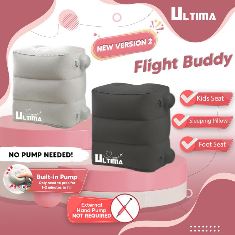 ULTIMA Flight Buddy inflateable foot rest Blue (sudah dapat pompa) 1