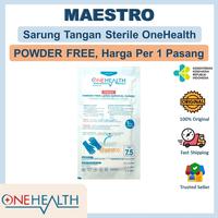 Gambar Sarung Tangan Bedah Steril OneHealth Latex Surgical Gloves Handscoon dari Maestro Medika Kota Tangerang 1 Tokopedia