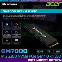 Gambar Acer Predator GM7000 SSD 512GB 1TB 2TB 4TB 8TB - M.2 2280 NVMe PCIe Gen4.0 x4 - 512GB  dari Duta Mandiri Infokom Kota Administrasi Jakarta Pusat 1 Tokopedia