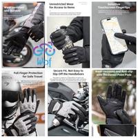 Gambar ROCKBROS MT016-02 Black Brown Sarung Tangan Sepeda Motor Full Finger Gloves PU Leather Non-slip Gloves Motorcycle Cycling Touch Screen Sports Protection Gloves Breathable Bicycle MTB Road Bike - S dari Wof Wheel of Fortune Official Kab. Tangerang 5 Tokopedia