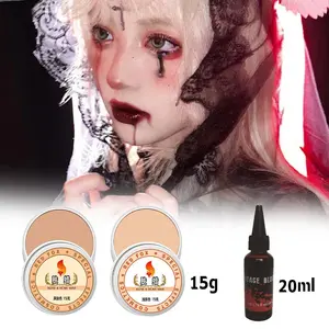 Fake Blood Halloween Darah Palsu Professional Scar Wax Makeup Darah Palsu Halloween Fake Scars