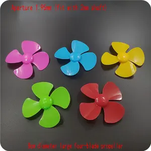Fan Blade Propeller Baling Baling Daun Baling2 Kipas Angin Kincir Diameter 80mm 57mm Fan AS 2mm