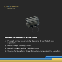 Gambar Mayin Universal Lamp Clip / penjepit lampu submersible celup T5 dari Rumah Mayin Kota Administrasi Jakarta Barat 2 Tokopedia