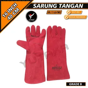 SARUNG TANGAN LAS YUTAKA 16 INCH MERAH