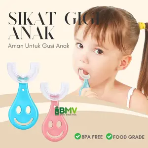 Sikat Gigi Anak Balita U Shape Usia 1 2 3 4 5 6 7 8 9 10 11 12 tahun