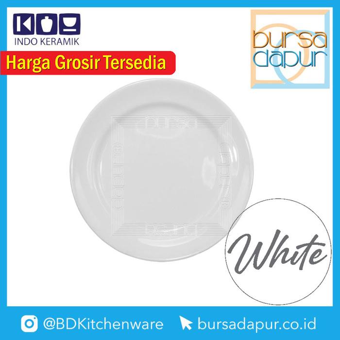 Gambar Indo Keramik Plain White B&B Plate 6.5 in (PC-6.5) Piring Kue dari Bursa Dapur Mall Kota Administrasi Jakarta Barat Tokopedia