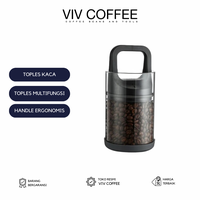 Gambar Toples Kaca Biji Kopi Coffee Beans Vacuum Sealed Lid dari Viv Coffee Kota Administrasi Jakarta Barat 1 Tokopedia
