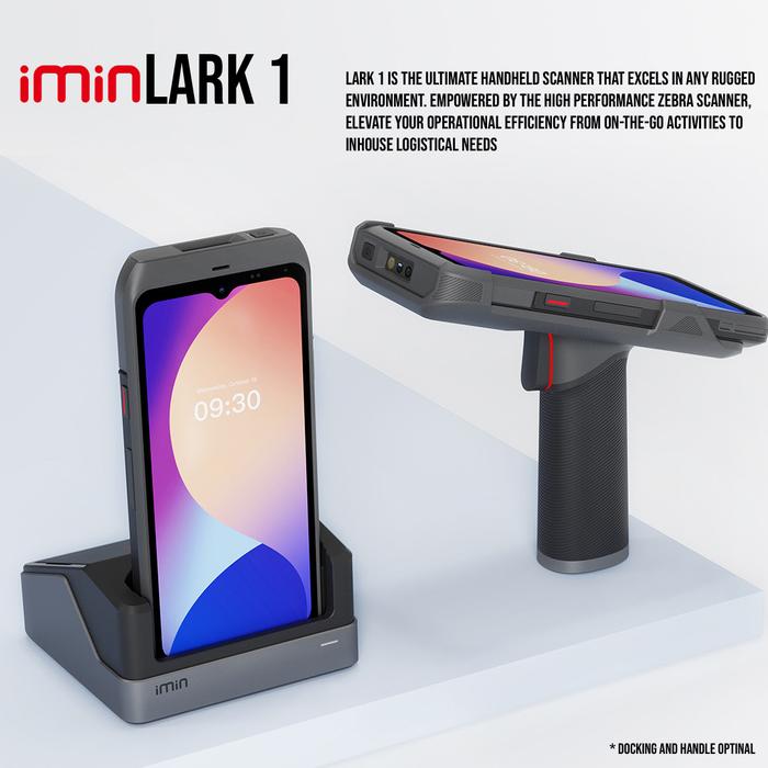 Gambar iMin Lark 1 8GB /128GB - Handheld 1D/2D Mobile Barcode Scanner PDT Mobile Computer Android 13 dari iMin Indonesia Kota Administrasi Jakarta Utara Tokopedia