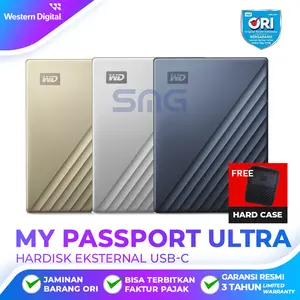 WD My Passport Ultra 5TB USB-C - Hardisk Eksternal