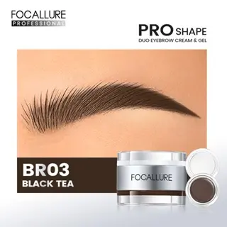 FOCALLURE 2-in-1 Eyebrow Cream & Setting Gel 3D Pro-shape FA-23 4