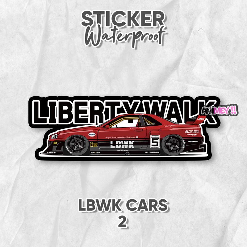 Stiker LBWK Cars / Sticker Liberty Walk waterproof / Stiker Mobil ...