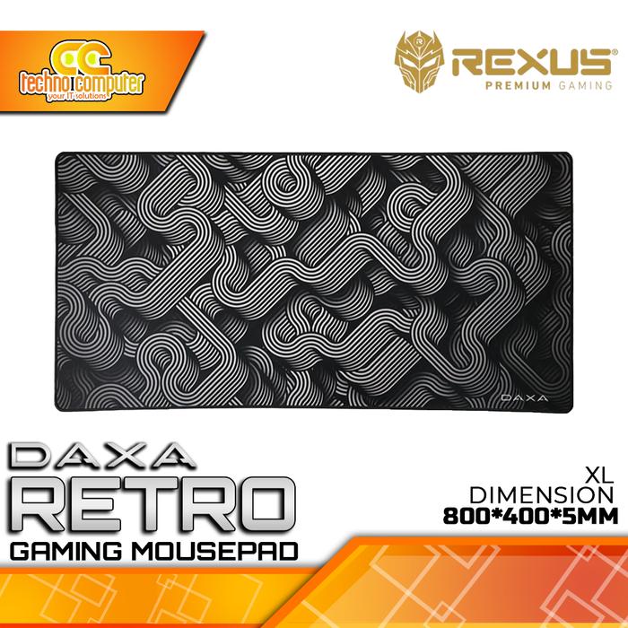 Gambar MOUSEPAD REXUS DAXA RETRO Cloth XL - Gaming Mousepad dari Techno Computer Bali Kota Denpasar Tokopedia