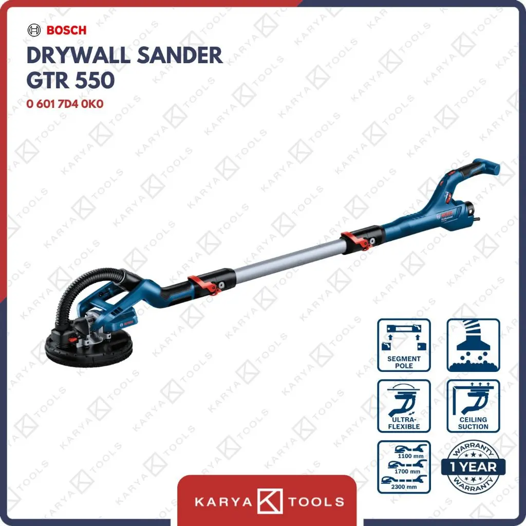Bosch GTR 550 Professional / Mesin Ampelas Dinding Drywall Sander Kabel