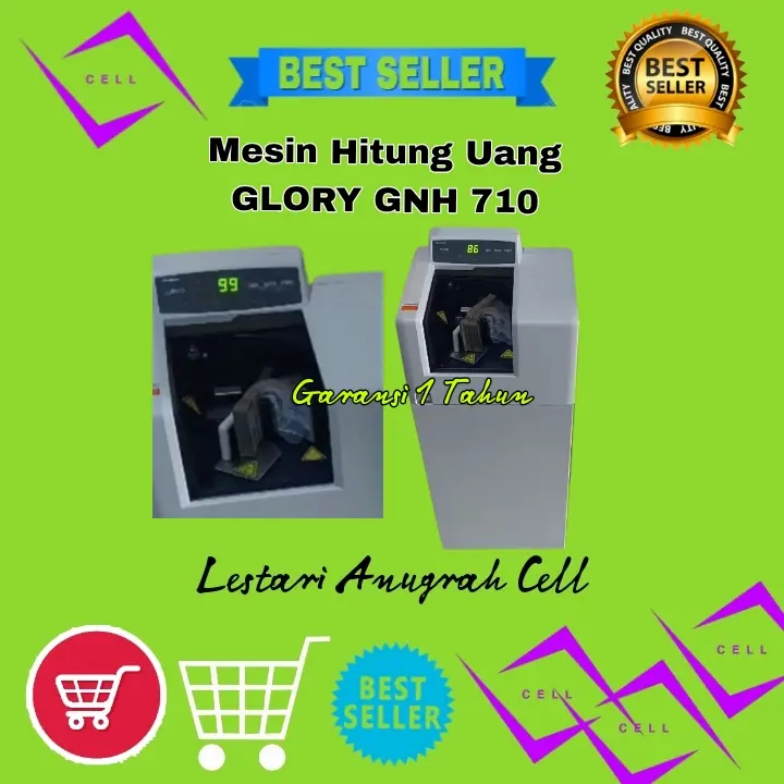 Glory GNH710 Mesin Penghitung Uang - Mesin Hitung Uang GNH-710 - Money Counter - Bergaransi