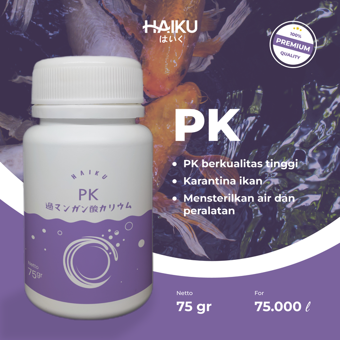 Gambar Haiku PK - Khusus Obat Ikan Koi Hias Permanganas Kalikus - 75gr - Sterilisasi Ikan & Peralatan Berkualitas Tinggi dari Haiku Indonesia Kota Bandung Tokopedia