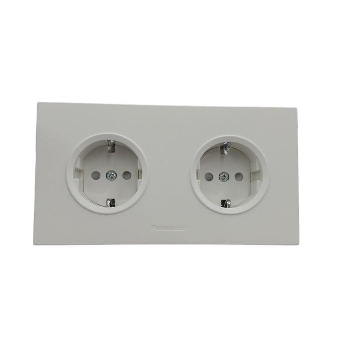 Gambar Stopkontak Double CP Style E WESJP11222W - Panasonic dari Voltadigital12 Kota Yogyakarta Tokopedia