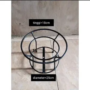 Behel Rangka Kaki Bulat Dudukan kompor Semawar, tatakan kuali/panci Kitchenware