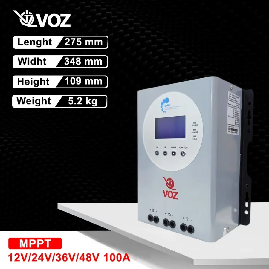 Voz MPPT Solar Charge Controller 100A AUTO 12V 24V 36V 48V - 150V