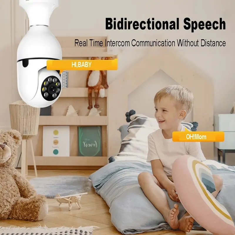 Ip Camera Bohlam 8MP App V380 Pro Cctv  Wireless Kamera Wifi 3