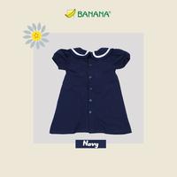 Gambar BANANA Dress sailor bayi perempuan krah pelipit pita besar - Putih, S dari BANANA Official Store Kota Administrasi Jakarta Timur 5 Tokopedia