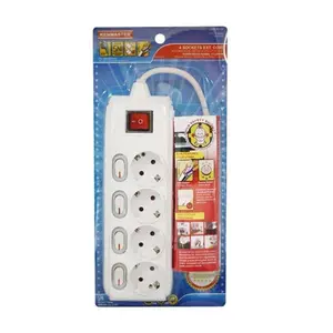 Kenmaster F1-44 Stop Kontak Colokan Listrik 4 Socket Lubang On Off
