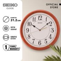Gambar Jam Dinding Bulat Seiko QXA699Z Detik Senyap Sweep Brown 31cm Original dari SEIKO Clocks Kota Administrasi Jakarta Barat 1 Tokopedia