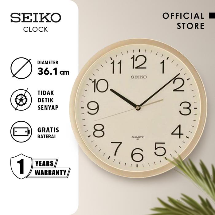 Gambar Jam Dinding Seiko Analog QXA020A Gold 36cm Quartz Original dari SEIKO Clocks Kota Administrasi Jakarta Barat Tokopedia