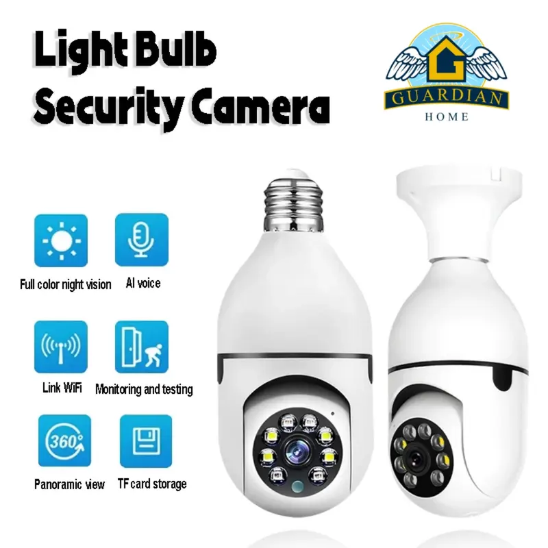 Ip Camera Bohlam 8MP App V380 Pro Cctv  Wireless Kamera Wifi 0