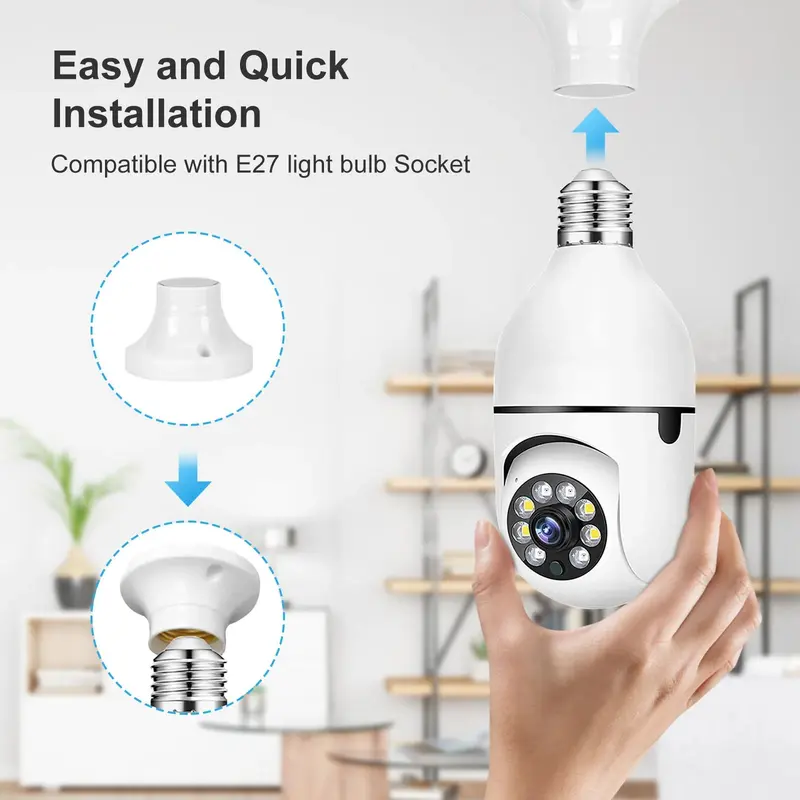 Ip Camera Bohlam 8MP App V380 Pro Cctv  Wireless Kamera Wifi 1