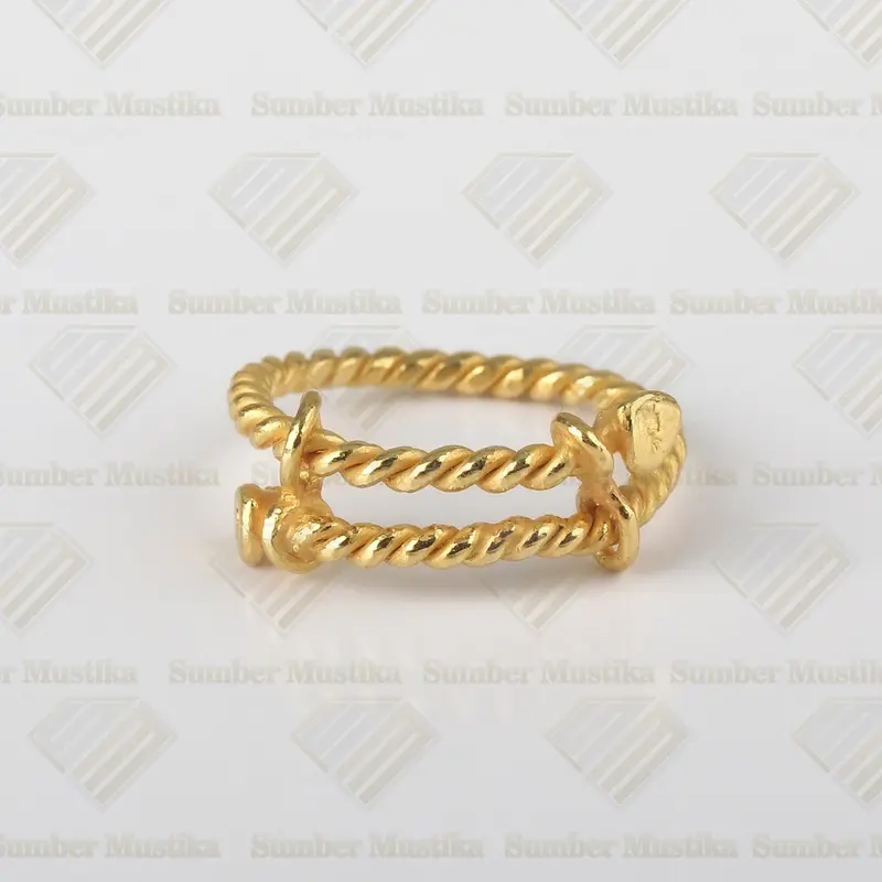 Cincin Emas 24 Karat Model Lilit 0